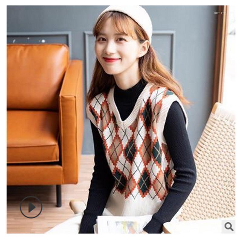 Plaid Knitted Crop Sweaters Casual Autumn Elegant Knitting Tops Preppy Style V Neck Vintage Argyle Sweater Vest Women Sleeveless1, Green
Plaid Knitted Crop Sweaters Casual Autumn Elegant Knitting Tops Preppy Style V Neck Vintage Argyle Sweater Vest Women Sleeveless1, Green