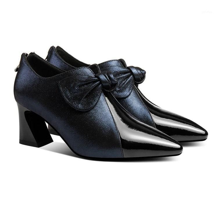 New Genuine Leather High Heels Pointed-toe Fashion Color Matching Butterfly Women's Shoes Office Party High (5cm-8cm)1, Black
New Genuine Leather High Heels Pointed-toe Fashion Color Matching Butterfly Women's Shoes Office Party High (5cm-8cm)1, Black