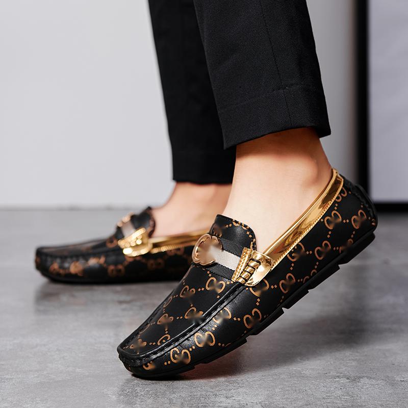 PU Leather Outdoors Fashion Classic New Men Shoes Loafers Comfortable Spring Autumn Slip on Simplicity Round Toe Concise Casu