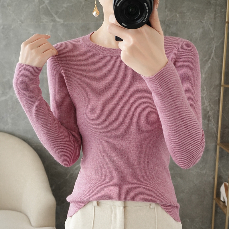 Spring and autumn New Women Solid O-neck Cashmere Knitted Inner Sweaters Autumn Ladies Fashion Bottoming Sweater, Lake blue
Spring and autumn New Women Solid O-neck Cashmere Knitted Inner Sweaters Autumn Ladies Fashion Bottoming Sweater, Lake blue