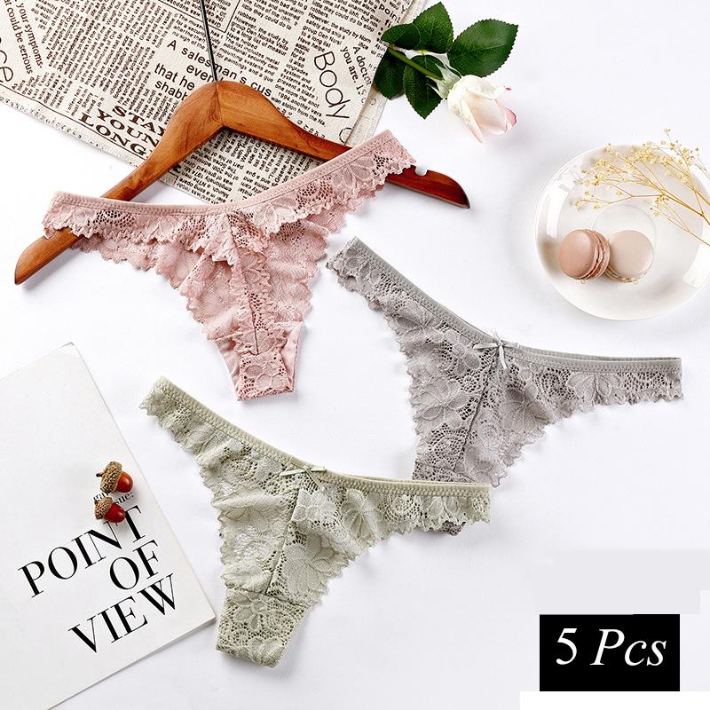 G-String Thong Sexy Panties Women Underwear Lace Briefs Low Waist Underpants Female Skin Friendly Hollow Soft Comfort Lingerie, Set f
G-String Thong Sexy Panties Women Underwear Lace Briefs Low Waist Underpants Female Skin Friendly Hollow Soft Comfort Lingerie, Set f