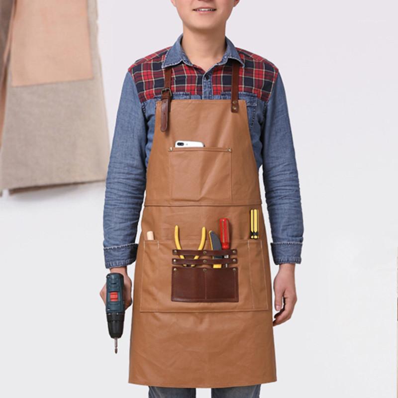 Vintage Style Canvas Working Aprons Waterproof Wear Resistant Carpenter Aprons with Leather Pocket Waiter Apron Unisex1
Vintage Style Canvas Working Aprons Waterproof Wear Resistant Carpenter Aprons with Leather Pocket Waiter Apron Unisex1