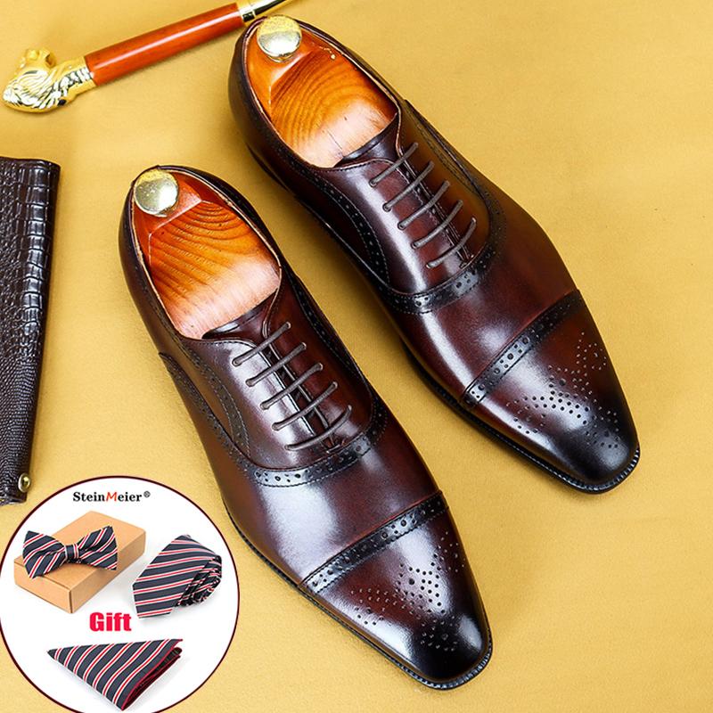 Men Genuine Leather Shoes Mens Business Dress Suit Laces up Quality Brogues Brown Wedding Shoes 2021
Men Genuine Leather Shoes Mens Business Dress Suit Laces up Quality Brogues Brown Wedding Shoes 2021