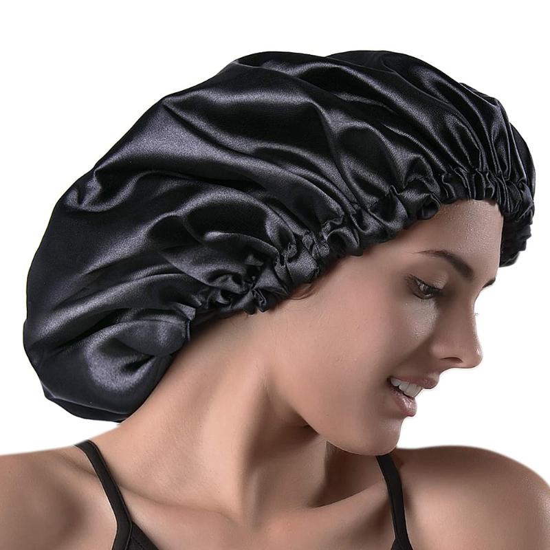 32cm Head Wrap Shower Caps Elastic Band Satin Bonnet Cap Double Layer Sleeping Cap Long Hair Care Hair Styling Tool
32cm Head Wrap Shower Caps Elastic Band Satin Bonnet Cap Double Layer Sleeping Cap Long Hair Care Hair Styling Tool