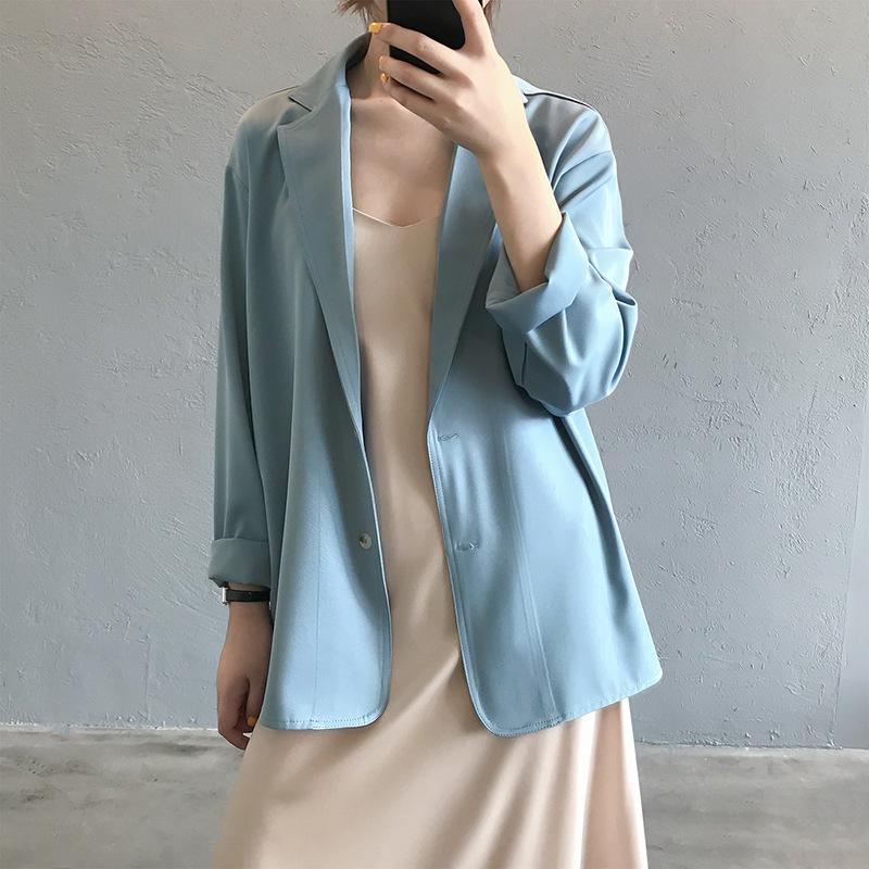 2020 Women Autumn Winter Thin Coat Turn Down Collar Long Sleeve Women Feminino Casaco Solid Tops Single-breasted Outerwear, Black
2020 Women Autumn Winter Thin Coat Turn Down Collar Long Sleeve Women Feminino Casaco Solid Tops Single-breasted Outerwear, Black