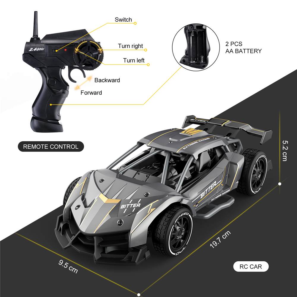 1:24 2.4G 4WD Remote Control Aluminum Alloy High Speed Electric Racing Climbing RC Cars Drift Vehicle Model Toys
1:24 2.4G 4WD Remote Control Aluminum Alloy High Speed Electric Racing Climbing RC Cars Drift Vehicle Model Toys