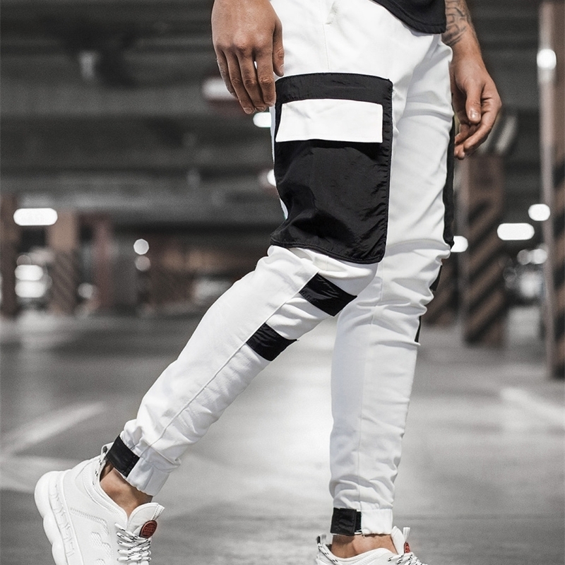 Autumn Cargo pants mens casual techwear pant swat pantalon homme streetwear trousers outdoor work pants SweatpantS broek mannen LJ201007