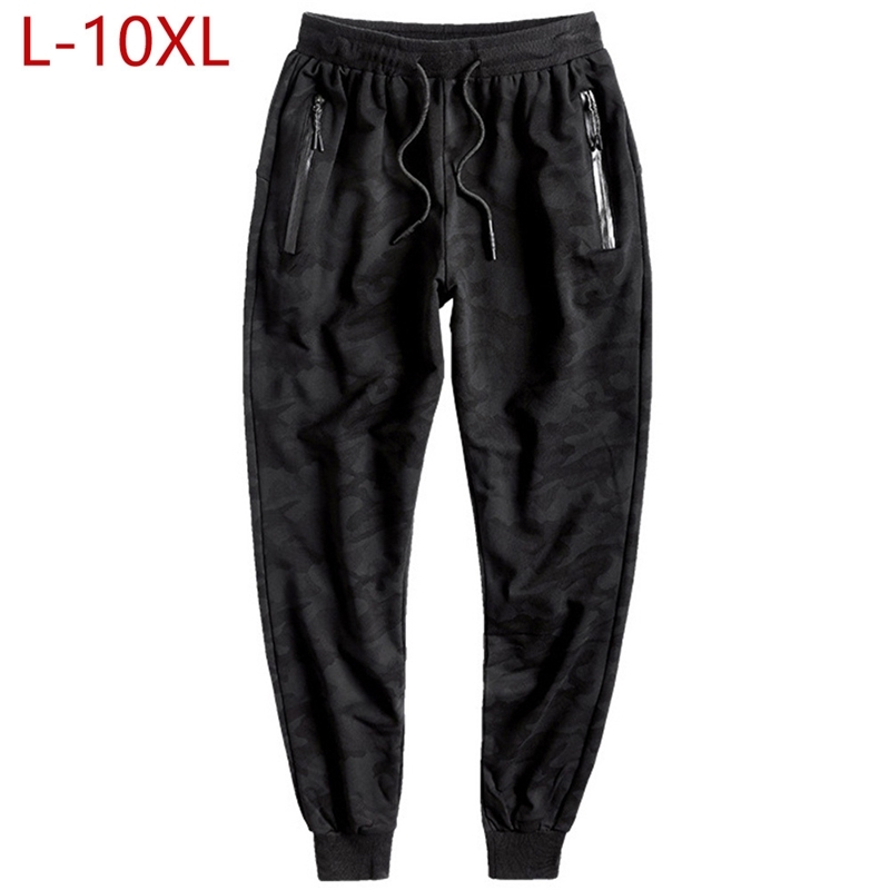 Big Size 10XL Fashion Joggers Pants Men Baggy Stretch Male Camouflage Tracksuit Bottoms Sweatpants Quality Long Harem Trousers 201118