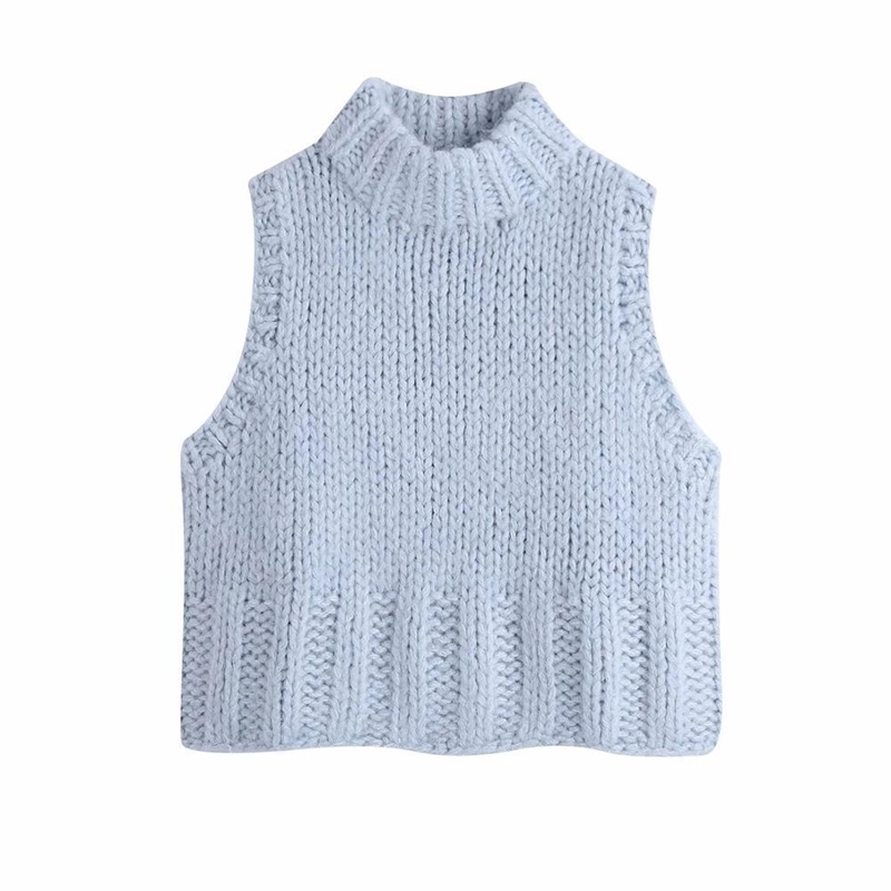 New Fall Winter Women Knit Sweater Vest Warm Knitted Sleeveless Tank Top Women Sweaters Casual Pullover 201123, Blue
New Fall Winter Women Knit Sweater Vest Warm Knitted Sleeveless Tank Top Women Sweaters Casual Pullover 201123, Blue