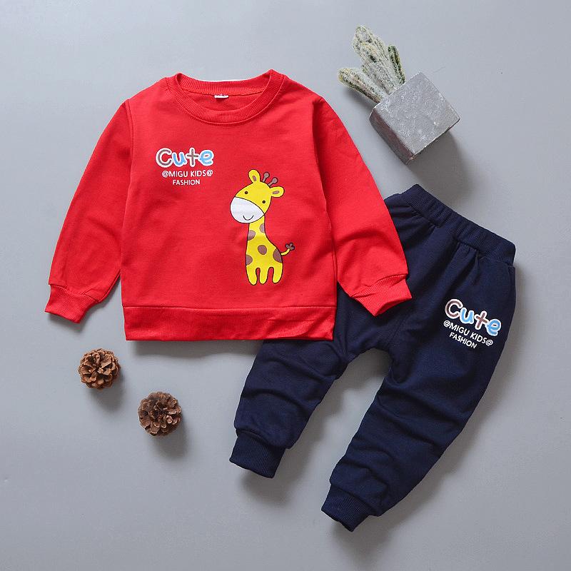Baby boy clothes baby boy spring and autumn cute cartoon deer print long-sleeved suit boys cotton sweater casual two-piece suit, Gray
Baby boy clothes baby boy spring and autumn cute cartoon deer print long-sleeved suit boys cotton sweater casual two-piece suit, Gray