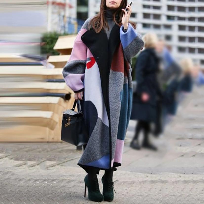 New Fashion Women Winter sweater warm designer woolen coat design X-long wool blend dress Outerwear Windbreaker printed Fleece casual jacket, Black
New Fashion Women Winter sweater warm designer woolen coat design X-long wool blend dress Outerwear Windbreaker printed Fleece casual jacket, Black