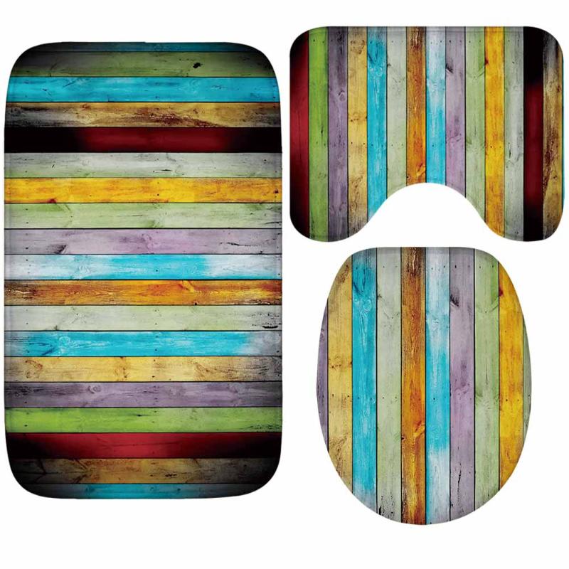 Flamingo Wooden Board 3 Piece Bath Rug Set Soft Thickening Bathroom Toilet Mat Anti-slip Bath Mat Water Absorbent Carpet, As photo
Flamingo Wooden Board 3 Piece Bath Rug Set Soft Thickening Bathroom Toilet Mat Anti-slip Bath Mat Water Absorbent Carpet, As photo