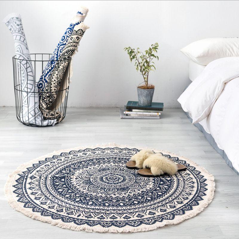 Morocco Round Rug Boho Style Tassel Cotton Fabric Carpet Mat Door Blanket Decor M6CE, Magic forest
Morocco Round Rug Boho Style Tassel Cotton Fabric Carpet Mat Door Blanket Decor M6CE, Magic forest