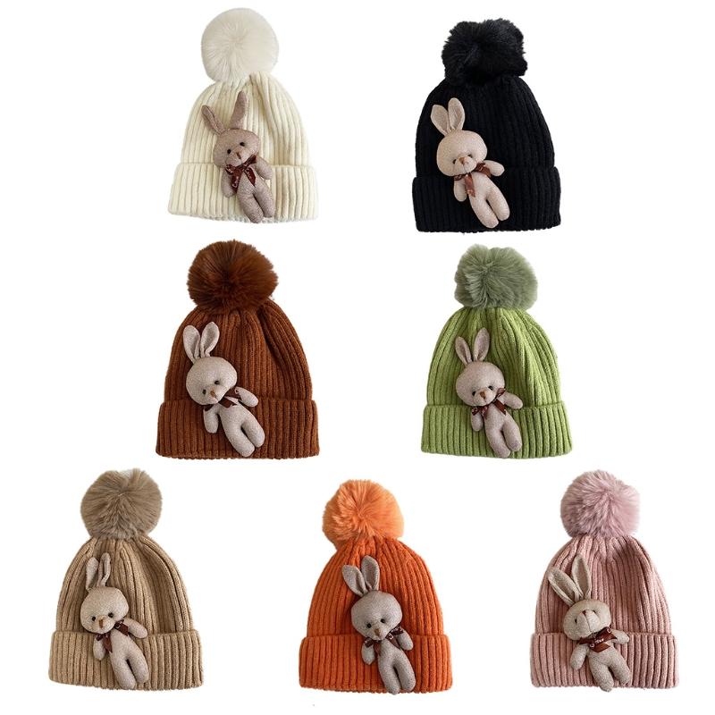 Japanese Women Winter Warm Knitted Beanie Hat Kawaii Cute 3D Stuffed Doll Charms Stretch Cuffed Skullies Cap, White
Japanese Women Winter Warm Knitted Beanie Hat Kawaii Cute 3D Stuffed Doll Charms Stretch Cuffed Skullies Cap, White