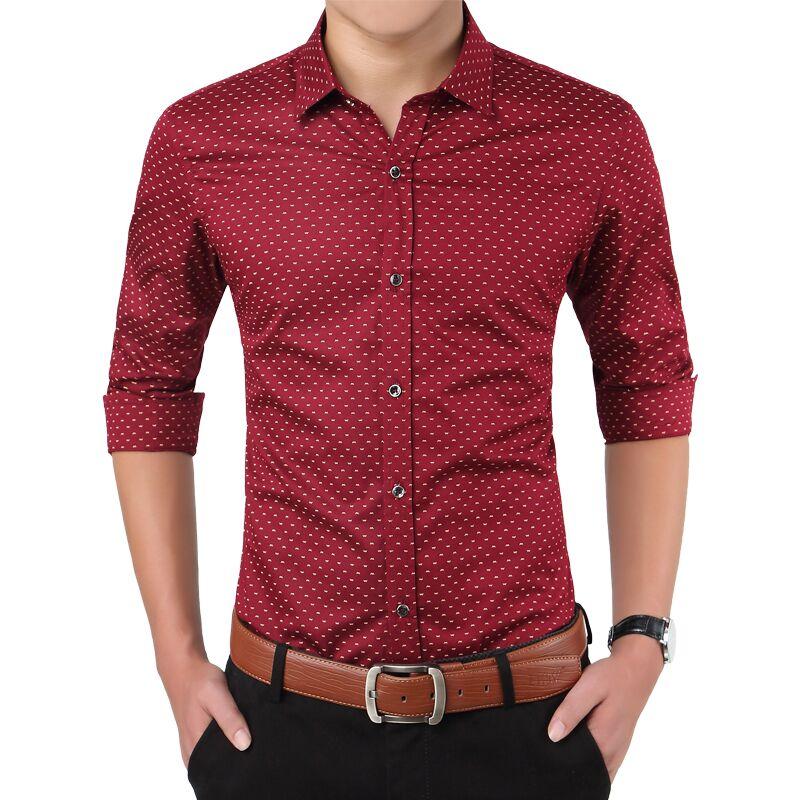 Loldeal Men Clothes Slim Fit Long Sleeve Shirt Cotton printing Polka Dot Casual Shirt Social Casual Business Tops, Army green
Loldeal Men Clothes Slim Fit Long Sleeve Shirt Cotton printing Polka Dot Casual Shirt Social Casual Business Tops, Army green