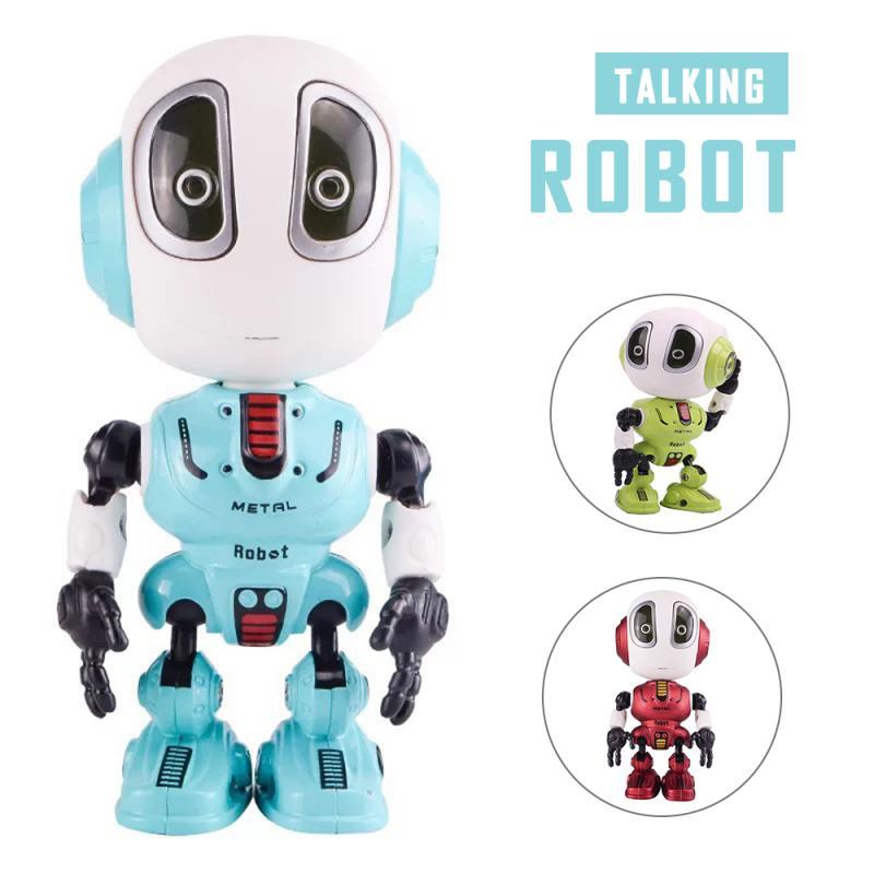 Mini Smart Talking Alloy Robot Touch Electronic Sound LED Light Robot Toy Interactive Kid Toys Xmas Gifts
Mini Smart Talking Alloy Robot Touch Electronic Sound LED Light Robot Toy Interactive Kid Toys Xmas Gifts