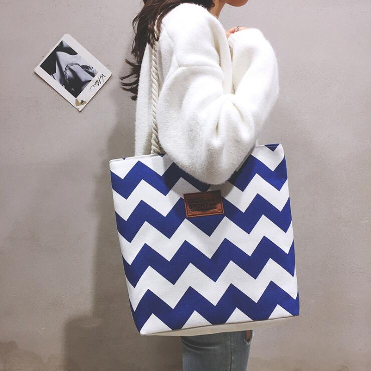 Woman Handbags Fashion Canvas Shopping Bag Multi-function Big Stripe Beach Handbag Shoulder Bag Wild Rough Twine Striped Storage Bag, Black
Woman Handbags Fashion Canvas Shopping Bag Multi-function Big Stripe Beach Handbag Shoulder Bag Wild Rough Twine Striped Storage Bag, Black