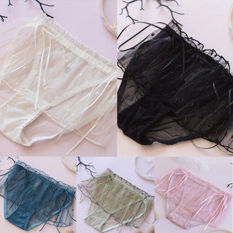 Japanese Women Sexy Sheer Mesh Panties Low Rise Ruffles Lace Shiny Stripes Briefs Underwear Lolita Princess Bow Lingerie1, Black
Japanese Women Sexy Sheer Mesh Panties Low Rise Ruffles Lace Shiny Stripes Briefs Underwear Lolita Princess Bow Lingerie1, Black