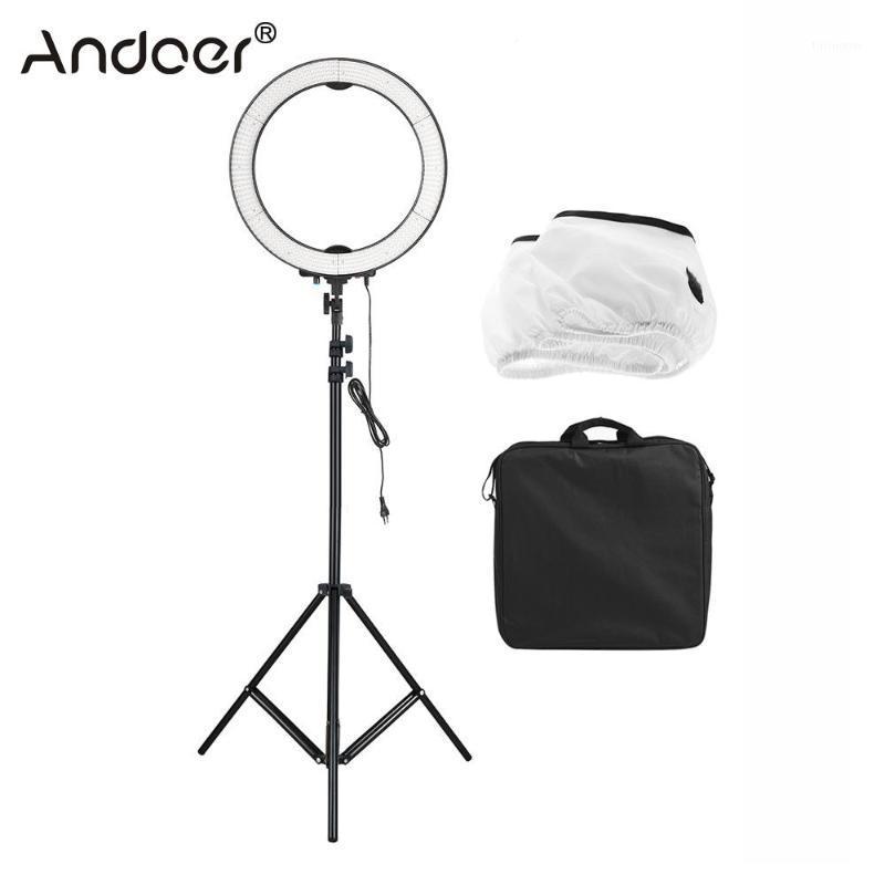 Andoer Camera Photo Studio Video Photography Lighting Kit 18" 36W 5600K Dimmable LED Ring Light Ringlight +2m Light Stand1
Andoer Camera Photo Studio Video Photography Lighting Kit 18" 36W 5600K Dimmable LED Ring Light Ringlight +2m Light Stand1