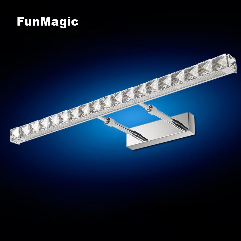 Modern Bathroom LED Crystal Wall Lamp Mirror Cabinet Lamp Mirror Front Light Bedroom Vanity Lighting Arm White Light
Modern Bathroom LED Crystal Wall Lamp Mirror Cabinet Lamp Mirror Front Light Bedroom Vanity Lighting Arm White Light