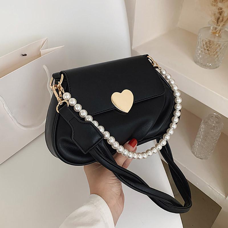 OLSITTI Solid Color Beaded Pu Leather Shoulder Bags for Women 2021 New Fashion Korean High Quality Heart Lock Handbag Sac Epaule, Black
OLSITTI Solid Color Beaded Pu Leather Shoulder Bags for Women 2021 New Fashion Korean High Quality Heart Lock Handbag Sac Epaule, Black