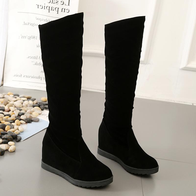 Women Mid Calf Boots 2020 Winter Women Platform Shoes Female Black Flock High Heeled Plush Boots Warm Fur Sock
Women Mid Calf Boots 2020 Winter Women Platform Shoes Female Black Flock High Heeled Plush Boots Warm Fur Sock