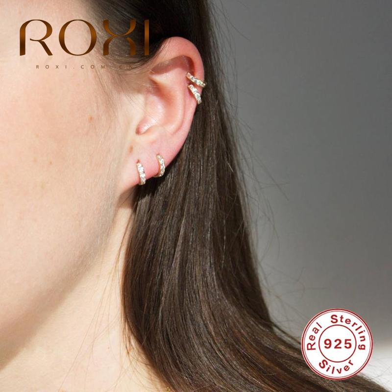 ROXI Simple Zircon Stone Round Hoop Earrings Trendy 925 Sterling Silver Earrings for Women Gold Silver Earing Jewelry Brincos, Golden;silver
ROXI Simple Zircon Stone Round Hoop Earrings Trendy 925 Sterling Silver Earrings for Women Gold Silver Earing Jewelry Brincos, Golden;silver