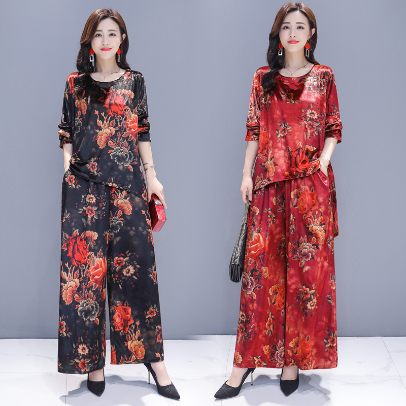 Autumn Spring and New Ethnic Retro-vintage Velvet Golden Suit Printed Two-piece Round-collar Set Top Party Dress Bx9y
Autumn Spring and New Ethnic Retro-vintage Velvet Golden Suit Printed Two-piece Round-collar Set Top Party Dress Bx9y