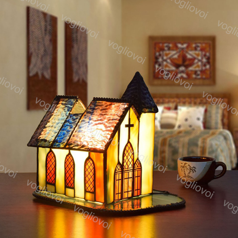 Table Lamps European Retro Church With Cross Stained Glass Atmosphere Light Adjustable For Bar Desk Living Room DHL 
Table Lamps European Retro Church With Cross Stained Glass Atmosphere Light Adjustable For Bar Desk Living Room DHL