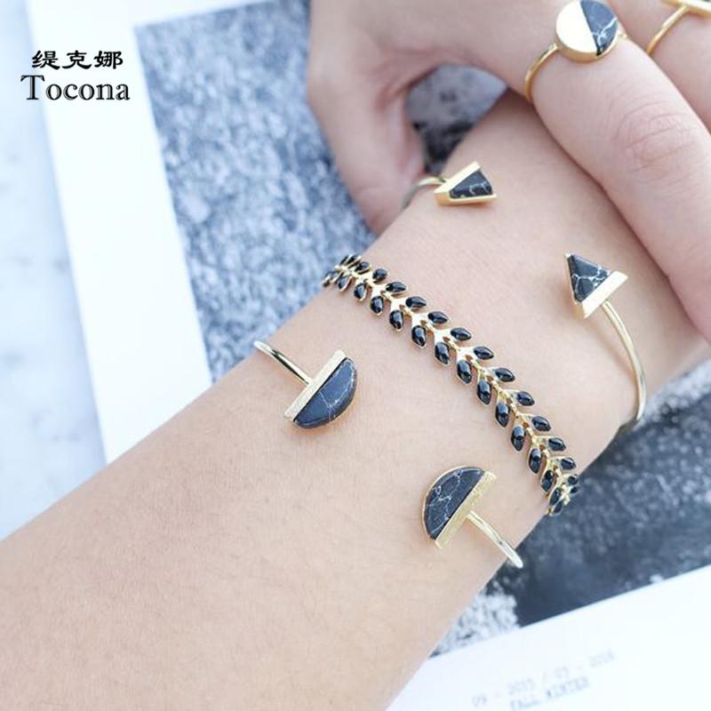 Bangle Tocona 3pcs/sets Gold Color Fashion Bohemia Triangle Geometric Opening Bangles Jewelry Gift For Women Ladies 7125
Bangle Tocona 3pcs/sets Gold Color Fashion Bohemia Triangle Geometric Opening Bangles Jewelry Gift For Women Ladies 7125