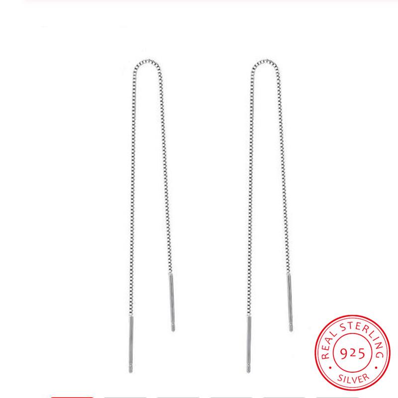 925 Sterling Silver Long Tassel Earrings 9cm-18cm Chain Ear Line Earrings For Women boucle d'oreille oorbellen S-E76
925 Sterling Silver Long Tassel Earrings 9cm-18cm Chain Ear Line Earrings For Women boucle d'oreille oorbellen S-E76