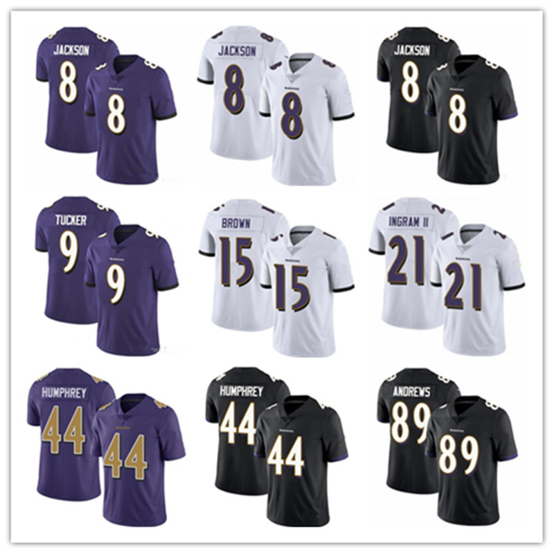 2021 Men 8 Lamar Jackson 21 Mark Ingram 89 Mark Andrews 9 Justin Tucker 44 Marlon Humphrey 15 Brown football Jerseys, Black
2021 Men 8 Lamar Jackson 21 Mark Ingram 89 Mark Andrews 9 Justin Tucker 44 Marlon Humphrey 15 Brown football Jerseys, Black