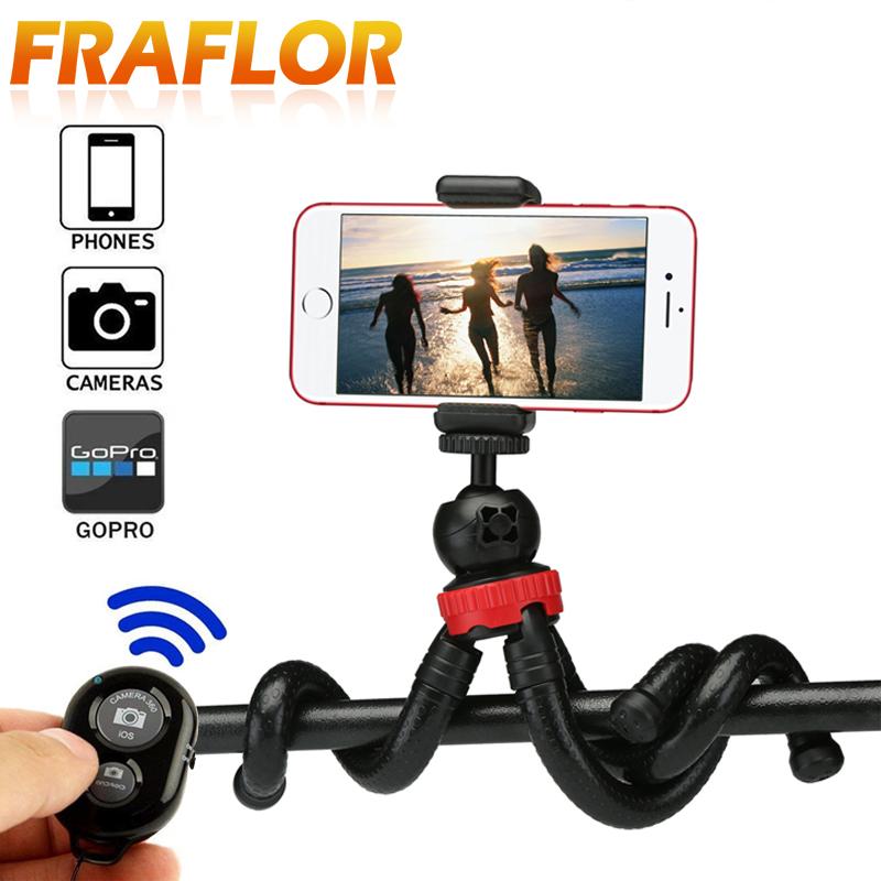 Mini Tripod Flexible Octopus Tripod Bracket with Remote Selfie Stick Control Monopod Phone Clip For SmartPhone
Mini Tripod Flexible Octopus Tripod Bracket with Remote Selfie Stick Control Monopod Phone Clip For SmartPhone