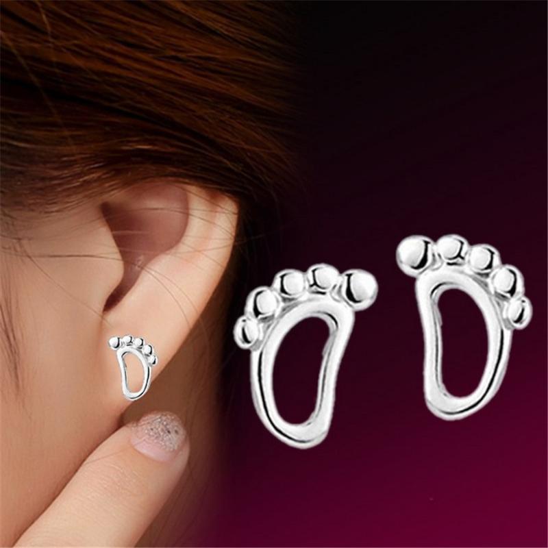 925 Sterling Silver Earrings For Women Girl Lovely The Footrints Tud Earrings Hypoallergenic Jewelry
925 Sterling Silver Earrings For Women Girl Lovely The Footrints Tud Earrings Hypoallergenic Jewelry