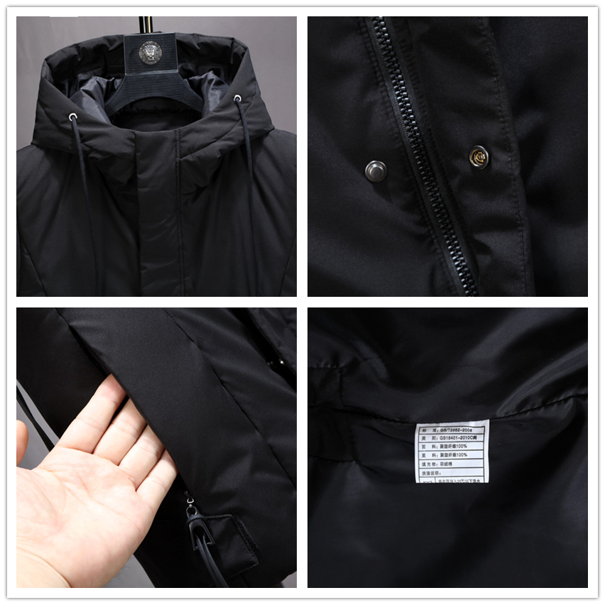 New Thicken White Duck Down Vest Men Winter Waterproof Warm Hooded Big Pockets Sleeveless Coat Plus Size 4XL 5XL 6XL 201223