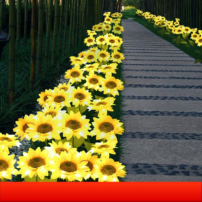 Solar Powered Sunflower Light Outdoor Solar Flower garden light For Landscape Lawn Path Lighting Decoration, Yellow
Solar Powered Sunflower Light Outdoor Solar Flower garden light For Landscape Lawn Path Lighting Decoration, Yellow