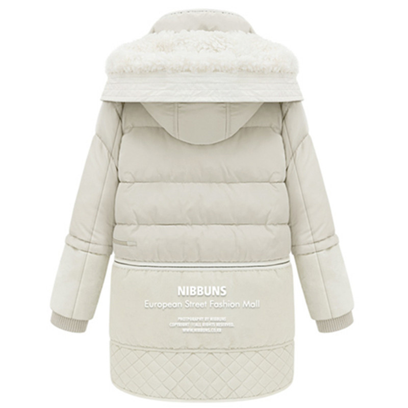 Women Winter Plus Size 3XL Hooded Solid Color Lambswool Thick Padded Jackets Warm Mid Length Coats Parkas Veste Femme MZ1911 200928