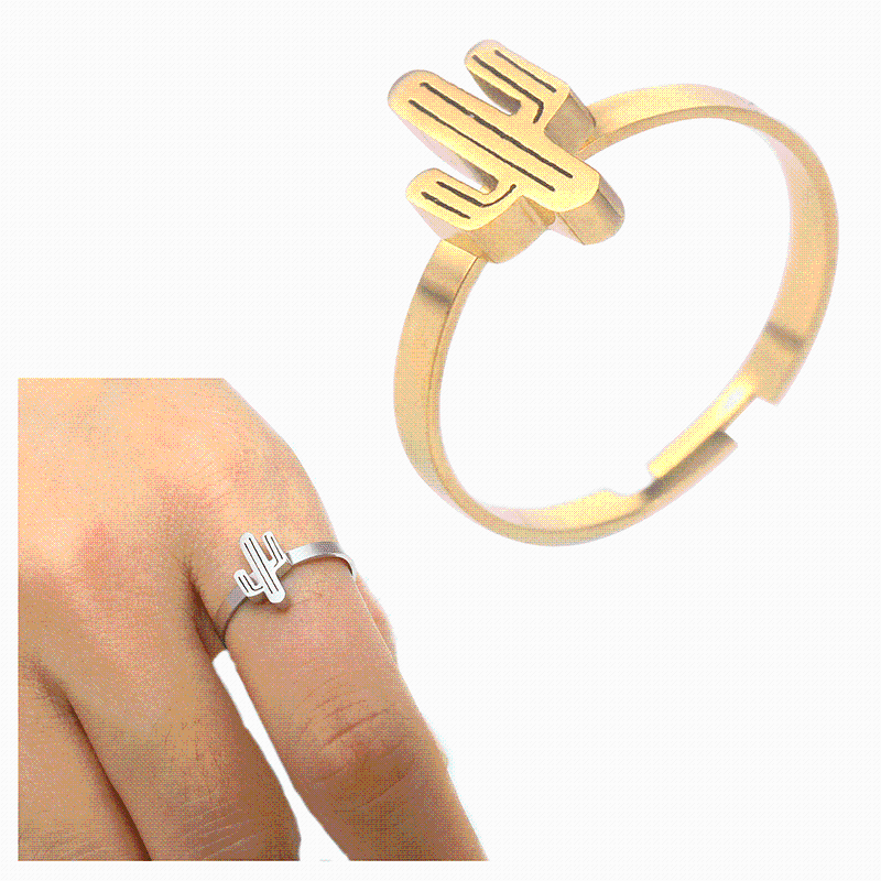 ring cactus Natural personality style stainless steel ring set rings for women adjustable female fashion jewelry accessories
ring cactus Natural personality style stainless steel ring set rings for women adjustable female fashion jewelry accessories