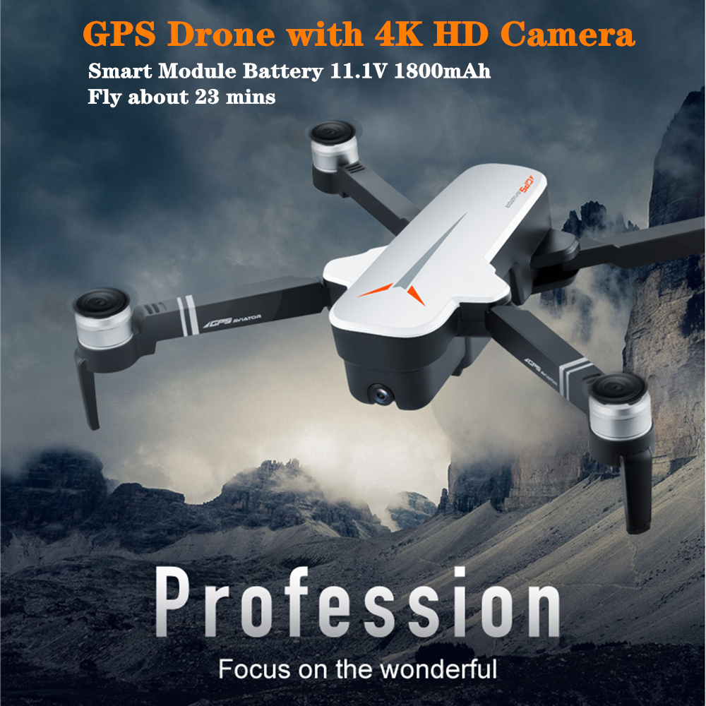 GPS RC Drone with 5G Wifi 4K HD Dual Camera Optical Flow Follow Gesture Selfie Quadcopter Flight 23mins Dron VS F11 B4W SG906, 1 battery-propellers
GPS RC Drone with 5G Wifi 4K HD Dual Camera Optical Flow Follow Gesture Selfie Quadcopter Flight 23mins Dron VS F11 B4W SG906, 1 battery-propellers