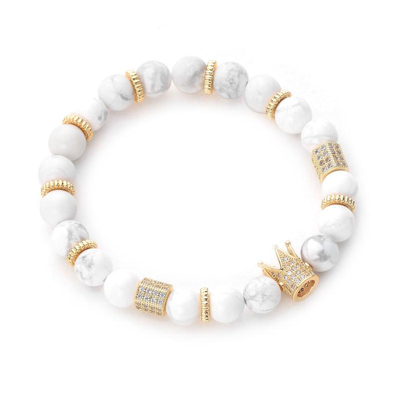 Poshfeel Luxury Crown Men Bracelet 8mm Natural Stone Beads Bracelets & Bangles Handmade Jewellery MBR180105
Poshfeel Luxury Crown Men Bracelet 8mm Natural Stone Beads Bracelets & Bangles Handmade Jewellery MBR180105