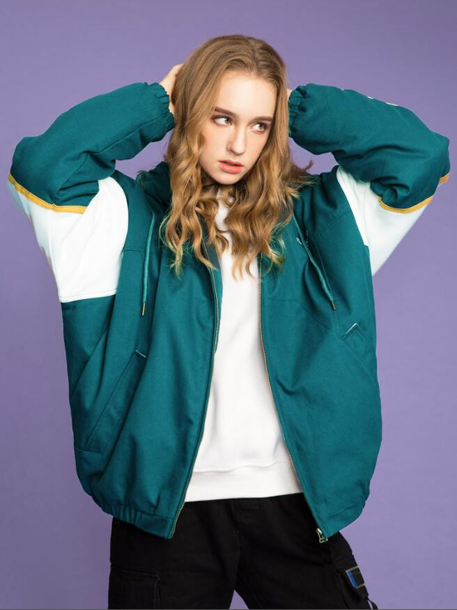 Free Shipping Men Women Jackets coats Windbreaker Zipper Hoodies Patchwork Coat Fashion Casual Outerwear Street Sports lover Jackets S-XXL
