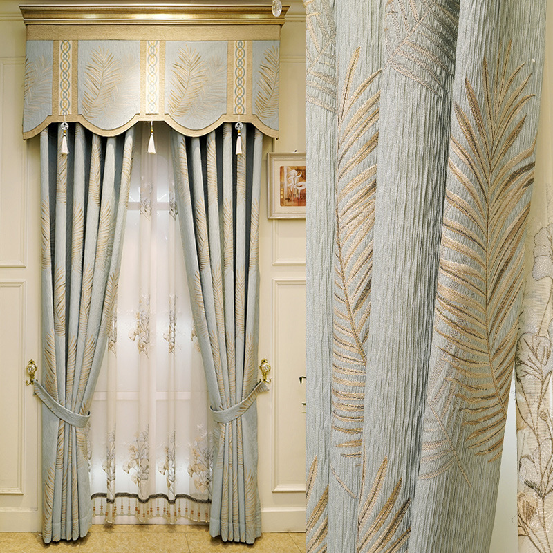 New Chenille Jacquard Upscale Living Room Bedroom Atmosphere Pastoral Northern European Curtains for Living Room Bedroom, Tulle
New Chenille Jacquard Upscale Living Room Bedroom Atmosphere Pastoral Northern European Curtains for Living Room Bedroom, Tulle