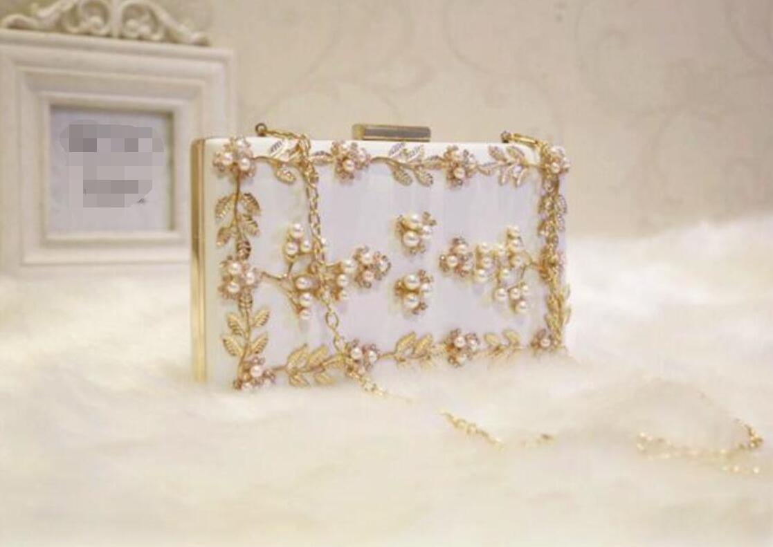 2022 Large Size Women Handbag Evening Bags For Party New Women Chain Shoulder Bag Ladies Fashion Gold Clutch Box Bag Women Messenger 06