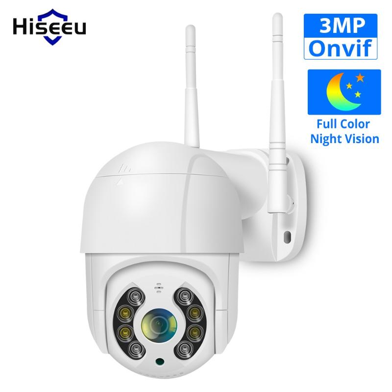 

Hiseeu 3MP WIFI IP PTZ 1536P Camera Dome ONVIF Outdoor Waterproof Security Speed Camera SD Card Wireless IP Remote View