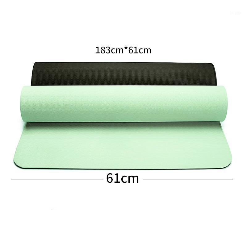 6mm TPE beginner's two-color yoga mat antiskid waterproof Pilates mat gym home wear-resistant sports1, Blue
6mm TPE beginner's two-color yoga mat antiskid waterproof Pilates mat gym home wear-resistant sports1, Blue