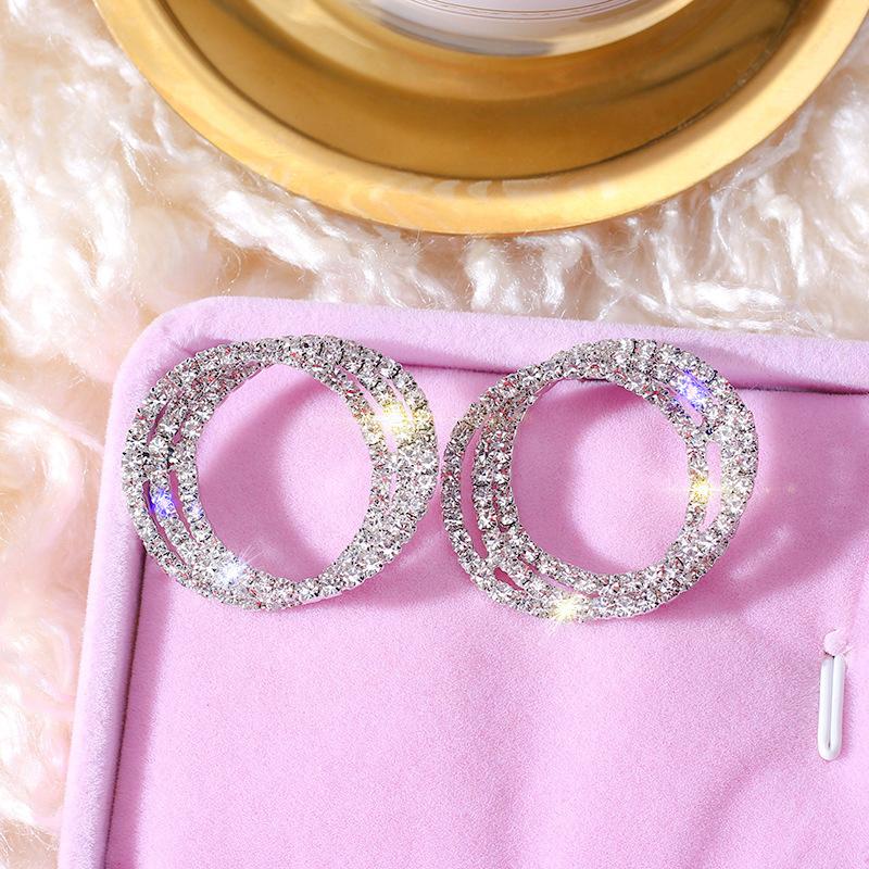 1Pair Rhinestone Dangle Earrings Loop Eardrop Fashion Jewelry Temperament Circle Hoop Earrings Drop Women
1Pair Rhinestone Dangle Earrings Loop Eardrop Fashion Jewelry Temperament Circle Hoop Earrings Drop Women