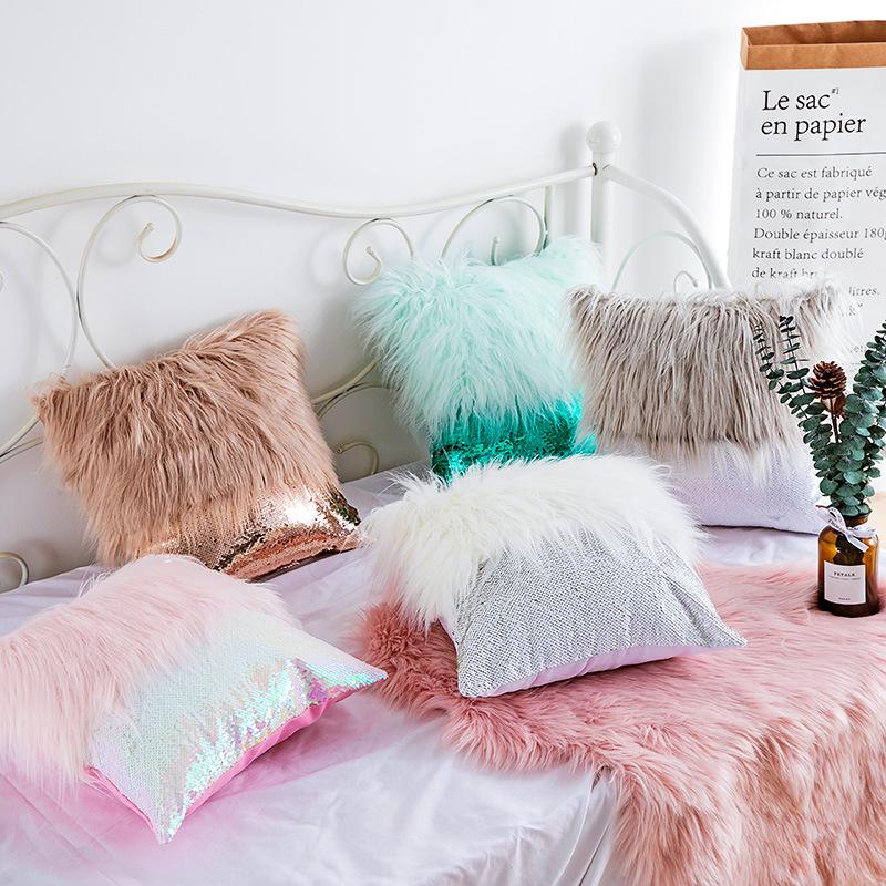 1 pcs New Plush Pillowcase Soft wool Gold Silver Furry Cushion Cover Square Waist Throw Pillow Cover Gifts Faux Fur 45cm
1 pcs New Plush Pillowcase Soft wool Gold Silver Furry Cushion Cover Square Waist Throw Pillow Cover Gifts Faux Fur 45cm