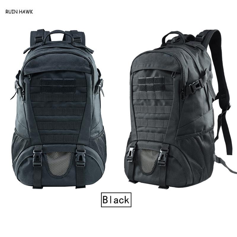 25L Men Outdoor Sport Rucksack Tactical Backpack Camouflage Army Shoulder Backpack Hiking Travel, Black
25L Men Outdoor Sport Rucksack Tactical Backpack Camouflage Army Shoulder Backpack Hiking Travel, Black