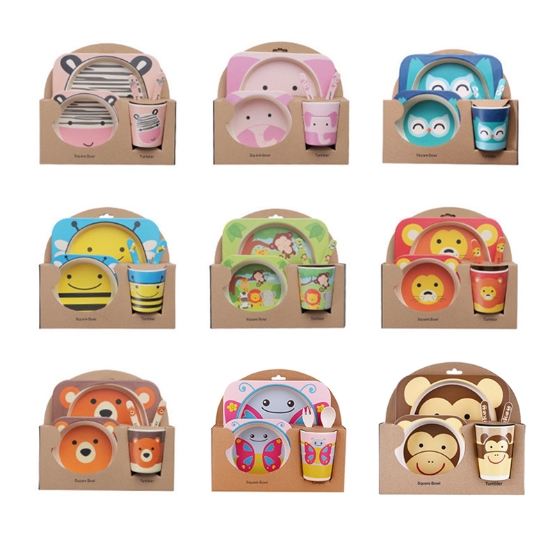 piece set bamboo tableware bamboo bowl baby feeding plate creative cartoon children bowl / cup / fork spoon gift set LJ201019
piece set bamboo tableware bamboo bowl baby feeding plate creative cartoon children bowl / cup / fork spoon gift set LJ201019