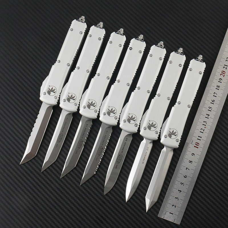 Microtech Automatic Ultratech Knife Combat Knife Blade Aluminum Outdoor Alloy T6-6061 D2 Tactical Pocket Handle EDC Tools Knives Steel Idgf
Microtech Automatic Ultratech Knife Combat Knife Blade Aluminum Outdoor Alloy T6-6061 D2 Tactical Pocket Handle EDC Tools Knives Steel Idgf